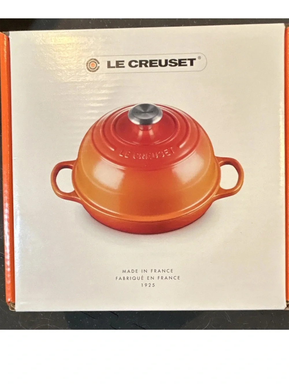 Le Creuset 9.5in Peche Enameled Cast Iron Bread Oven w/ Lid, Double Handle